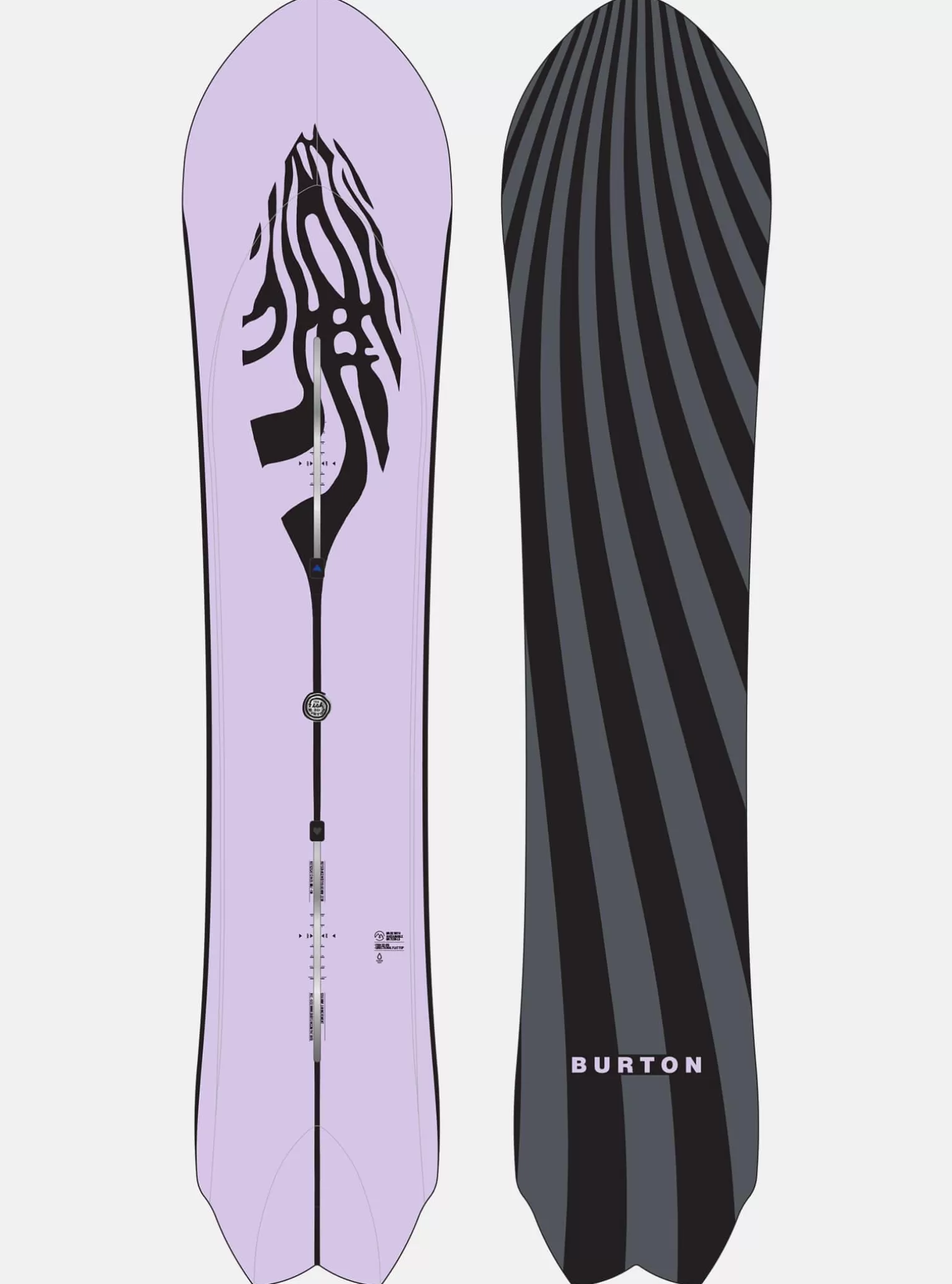 Damen Burton Snowboards^ 3D Fish Directional Flat Top Snowboard