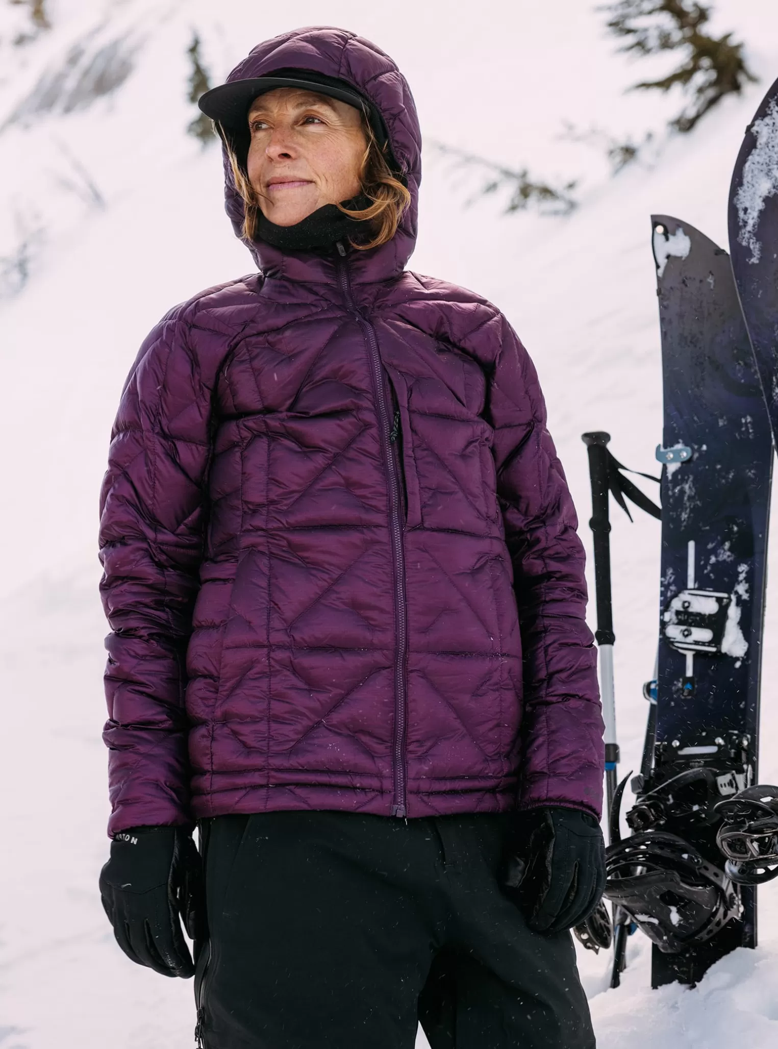 Damen Burton Insulated- Und Daunenjacken^ [ak] Baker Daunenjacke Mit Kapuze Für Damen