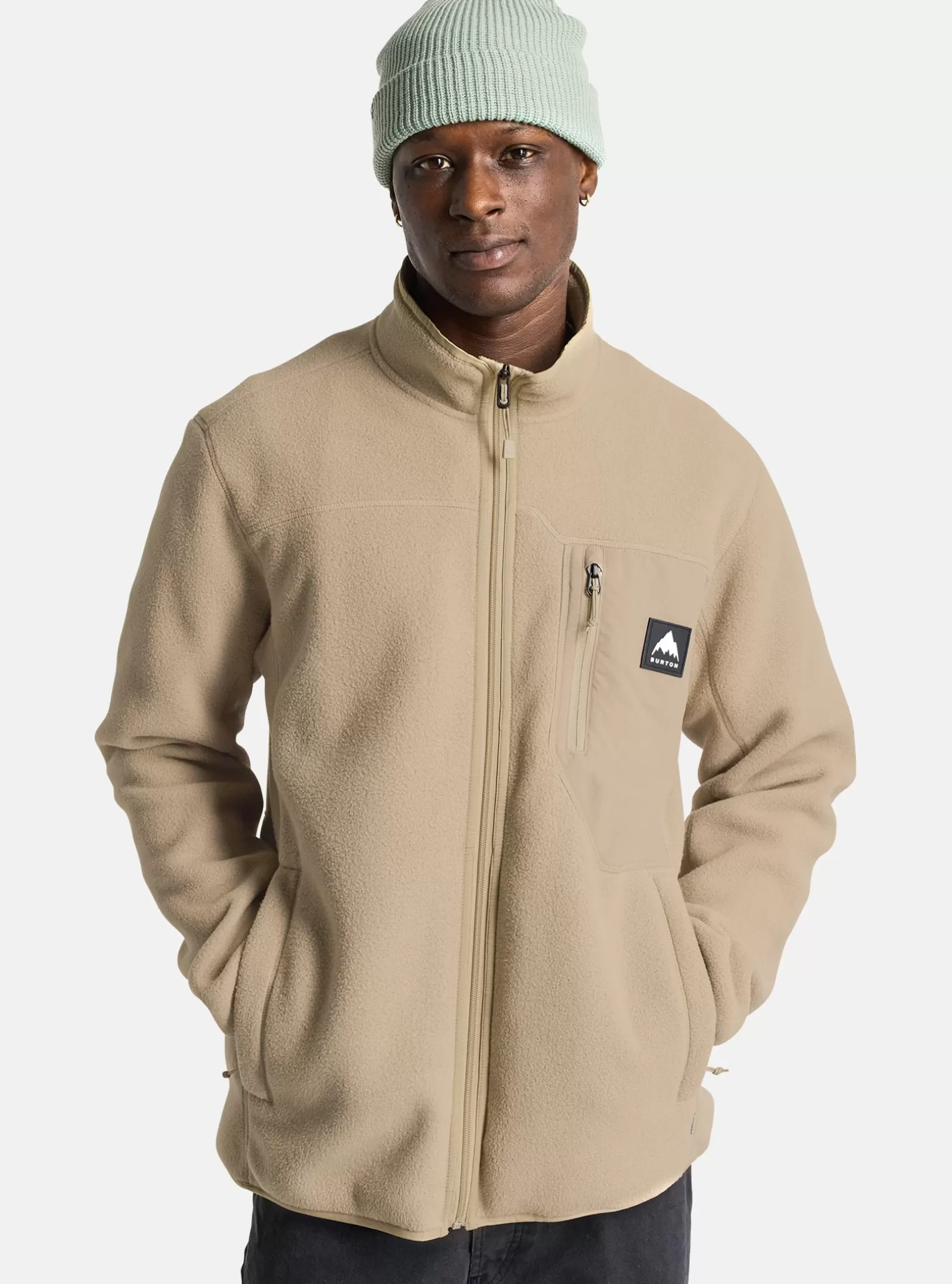 Herren Burton Fleece^ Cinder Fleeceoberteil Mit Durchgehendem Reißverschluss Für Herren