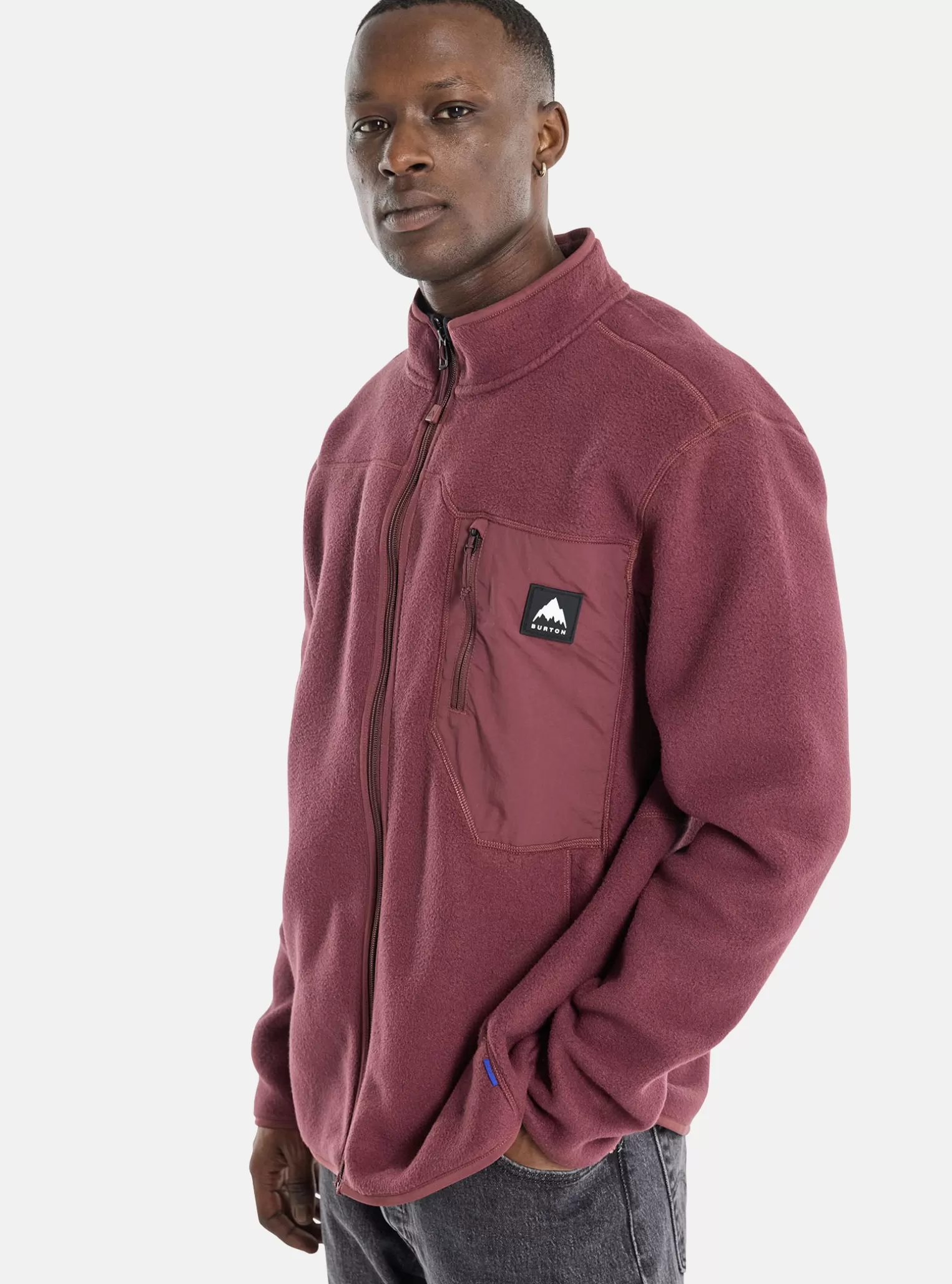 Herren Burton Fleece^ Cinder Fleeceoberteil Mit Durchgehendem Reißverschluss Für Herren