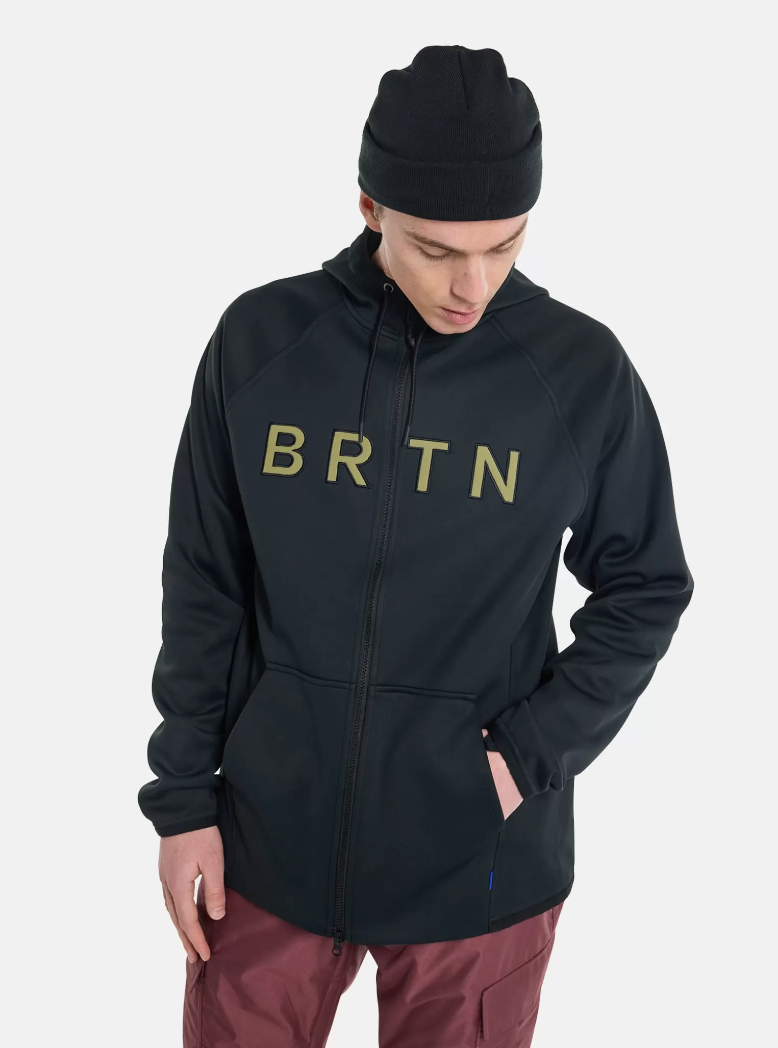 Herren Burton Hoodies Und Sweatshirts | Fleece^ Crown Wetterfeste Fleece-Jacke Mit Durchgehendem Reißverschluss Für Herren