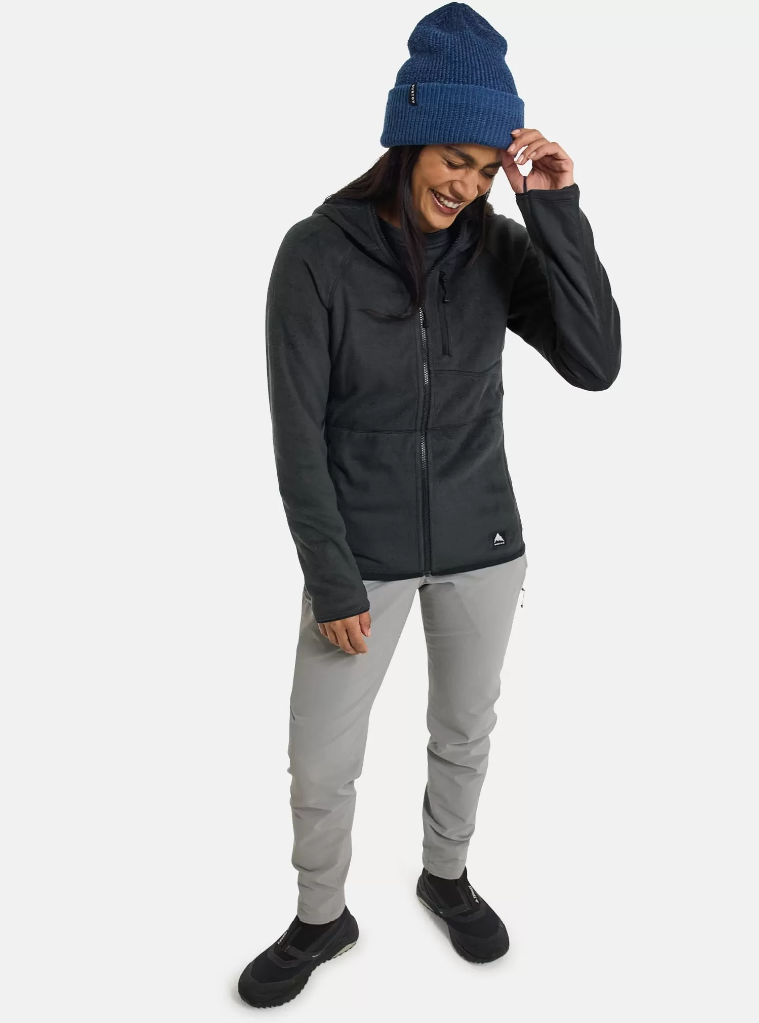 Damen Burton Fleece | Midlayer^ Stockrun Warmest Fleece Mit Kapuze Und Durchgehendem Reißverschluss Für Damen